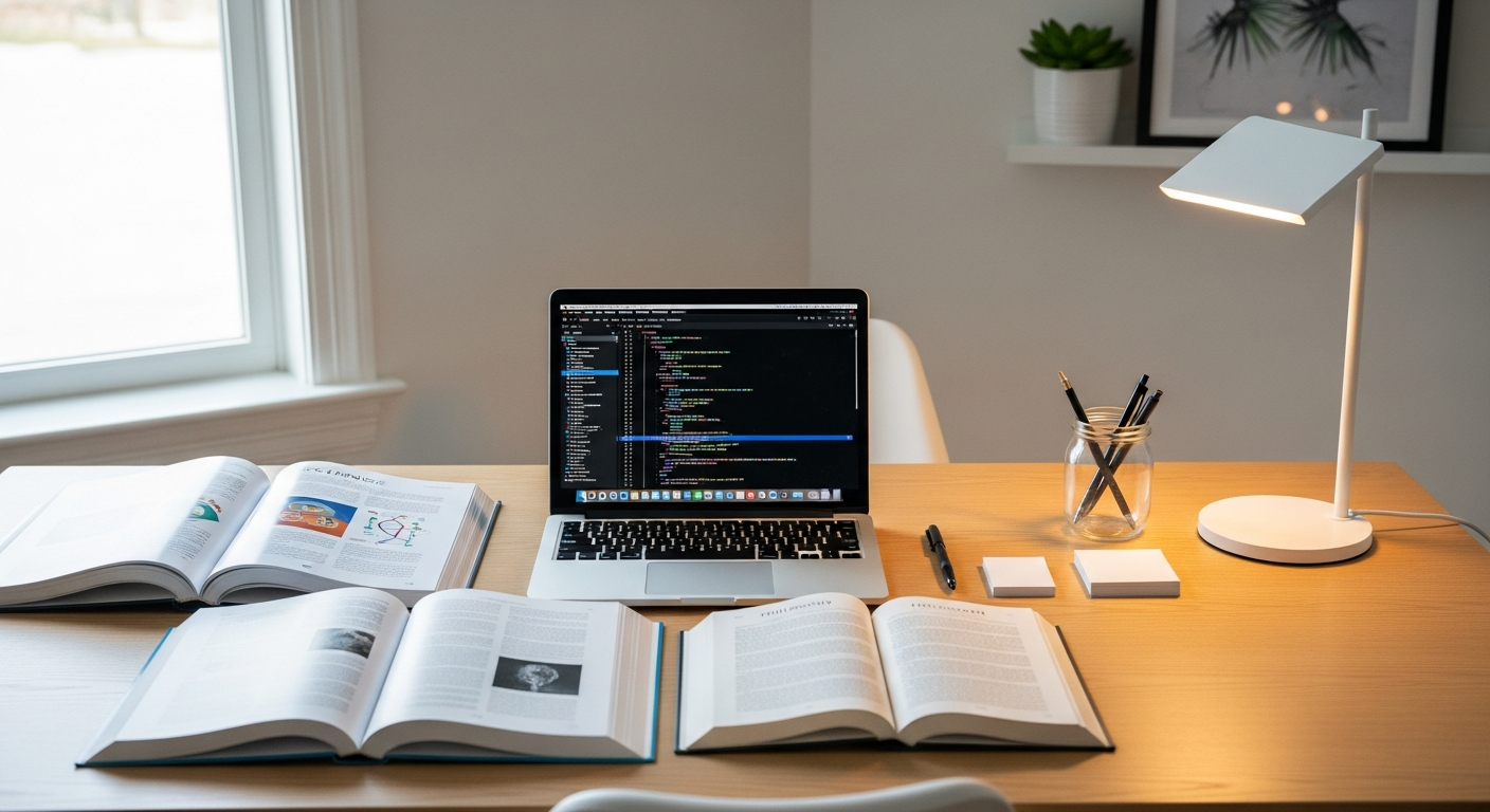 Ambiente de estudo organizado