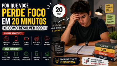 perda de foco em 20 minutos