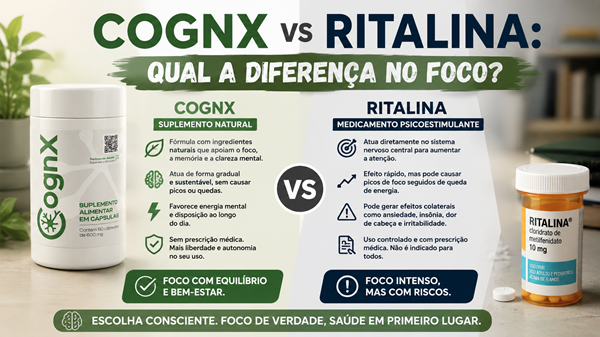 CognX vs Ritalina: qual a diferença no foco?