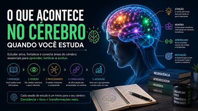 O que acontece no cérebro quando você estuda