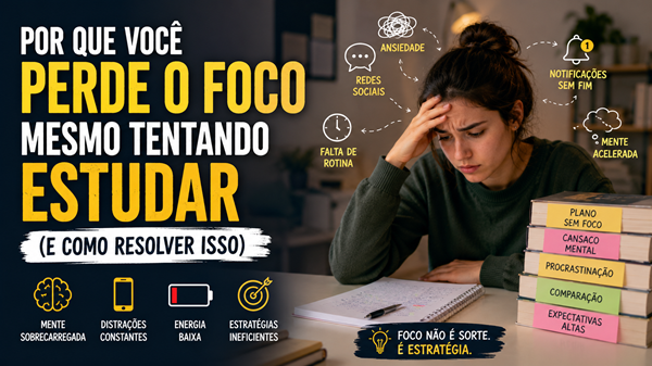 Estudante sem foco