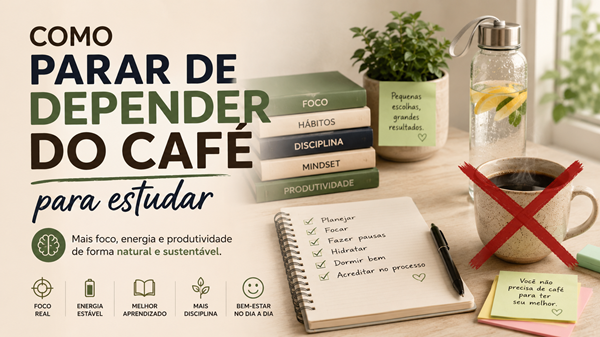 Como parar de depender do café para estudar